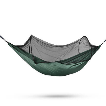 Travelnet Hamac avec tente moustiquaire Pop-out L240 x l140 - Vert - 1 personne