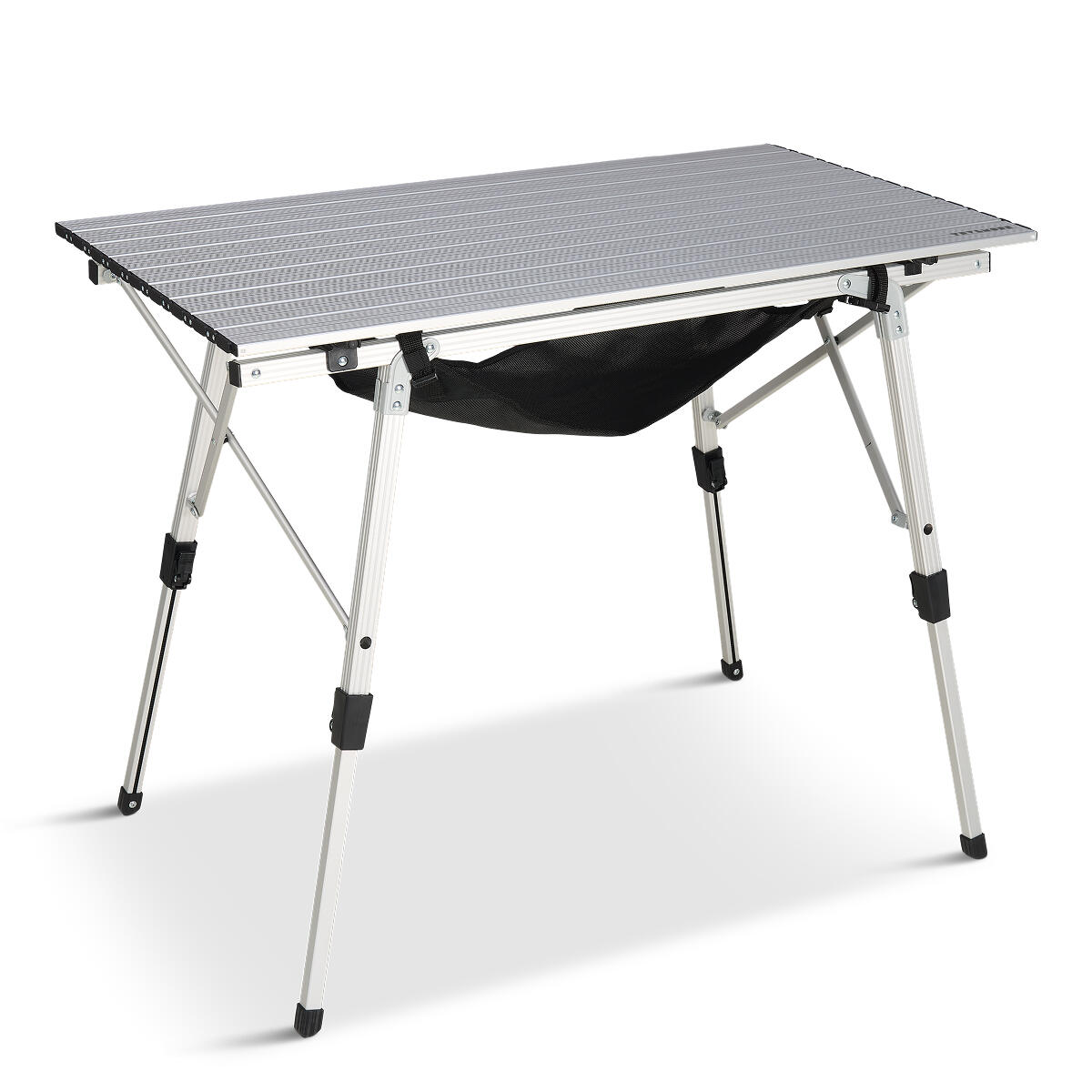 Campingtafel verstelbaar - inklapbare tafel - 90x52x71cm - zilver 6/6