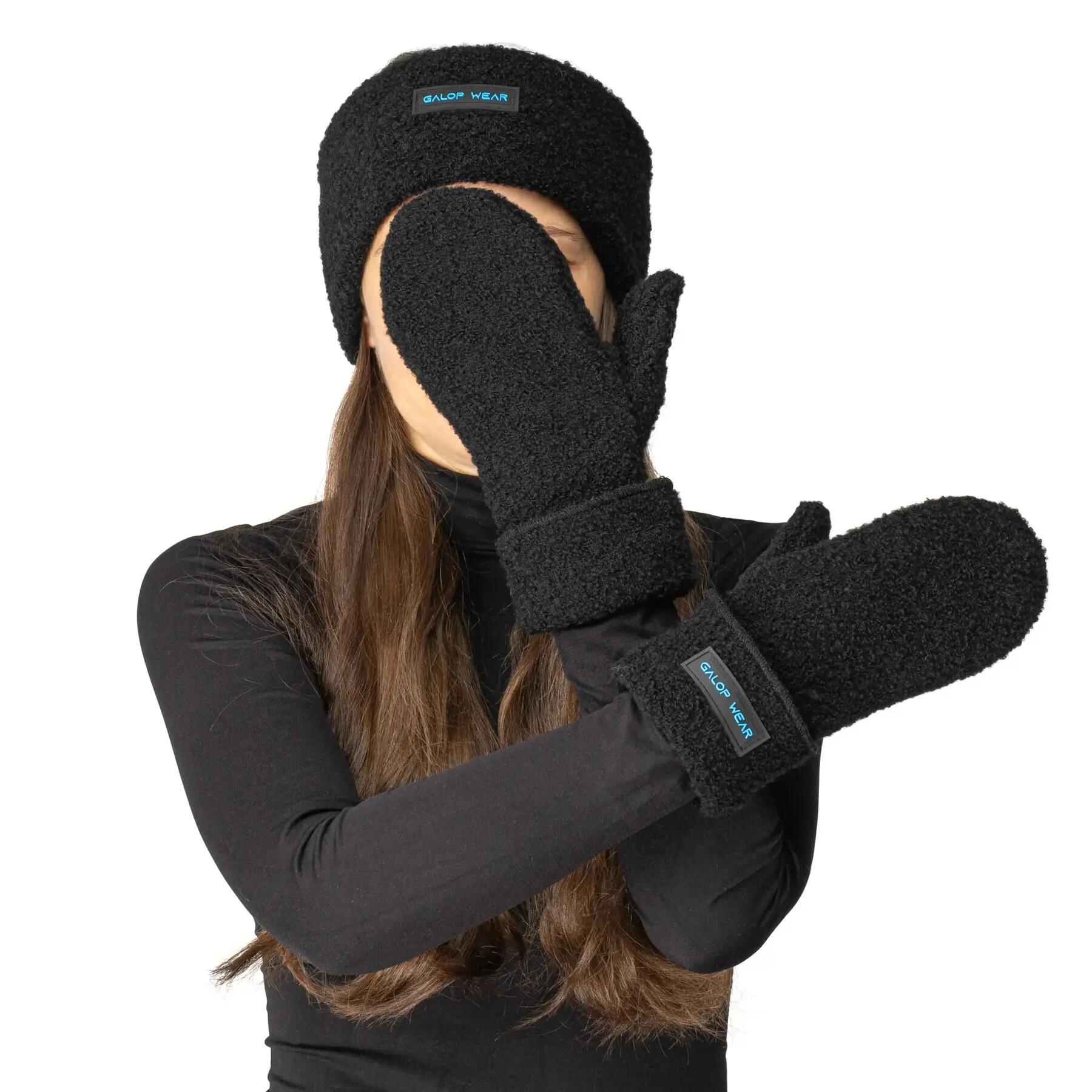 Jezdecká čelenka GALOP WEAR z merino vlny 2/3