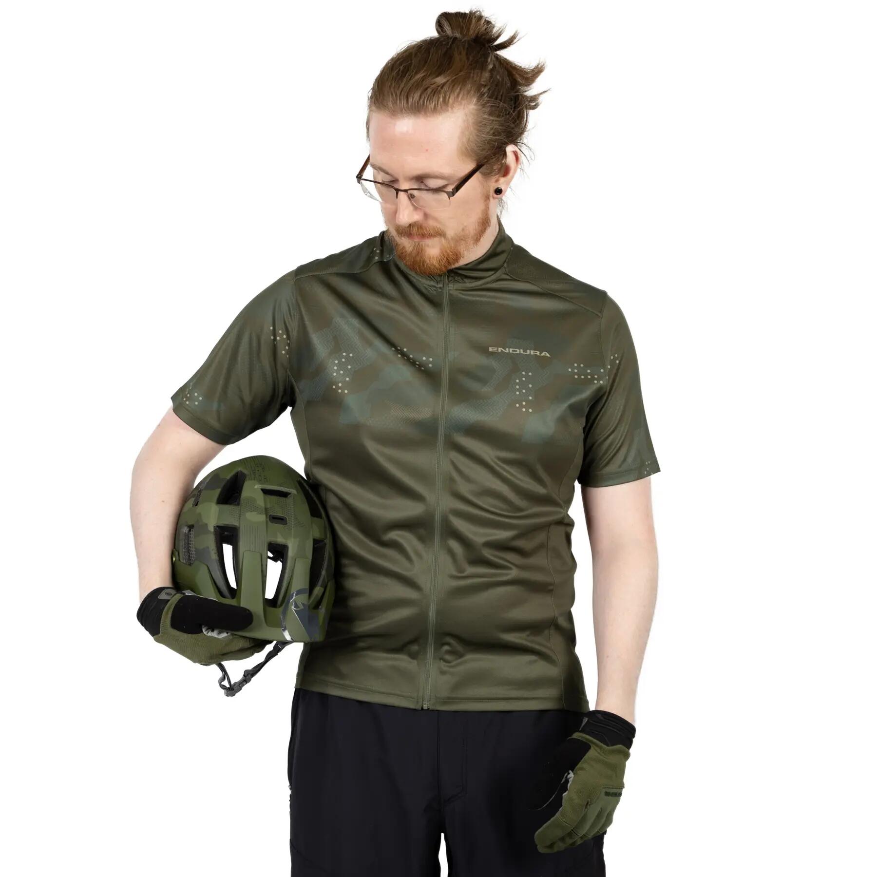 Herren Trikot Mit Frontreißverschluss 3/4