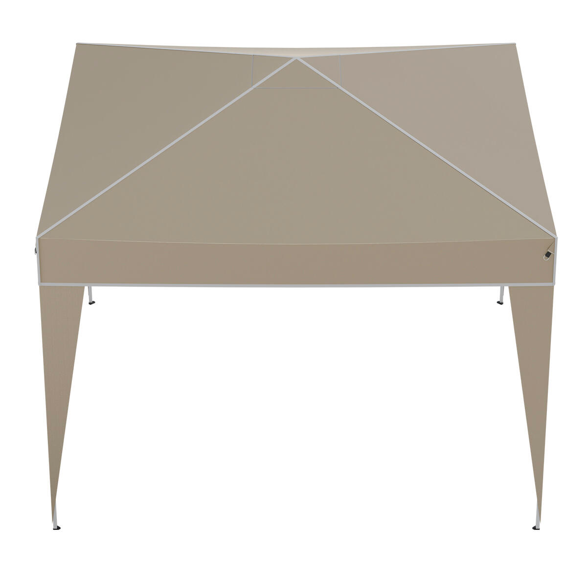 Partytent plus - opvouwbare tent - paviljoen - 3x3 m - easy up - beige 4/5