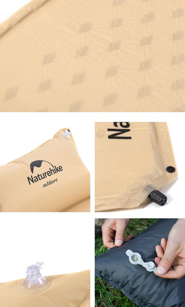 Naturehike couple inflatable mat with pillow 5/6