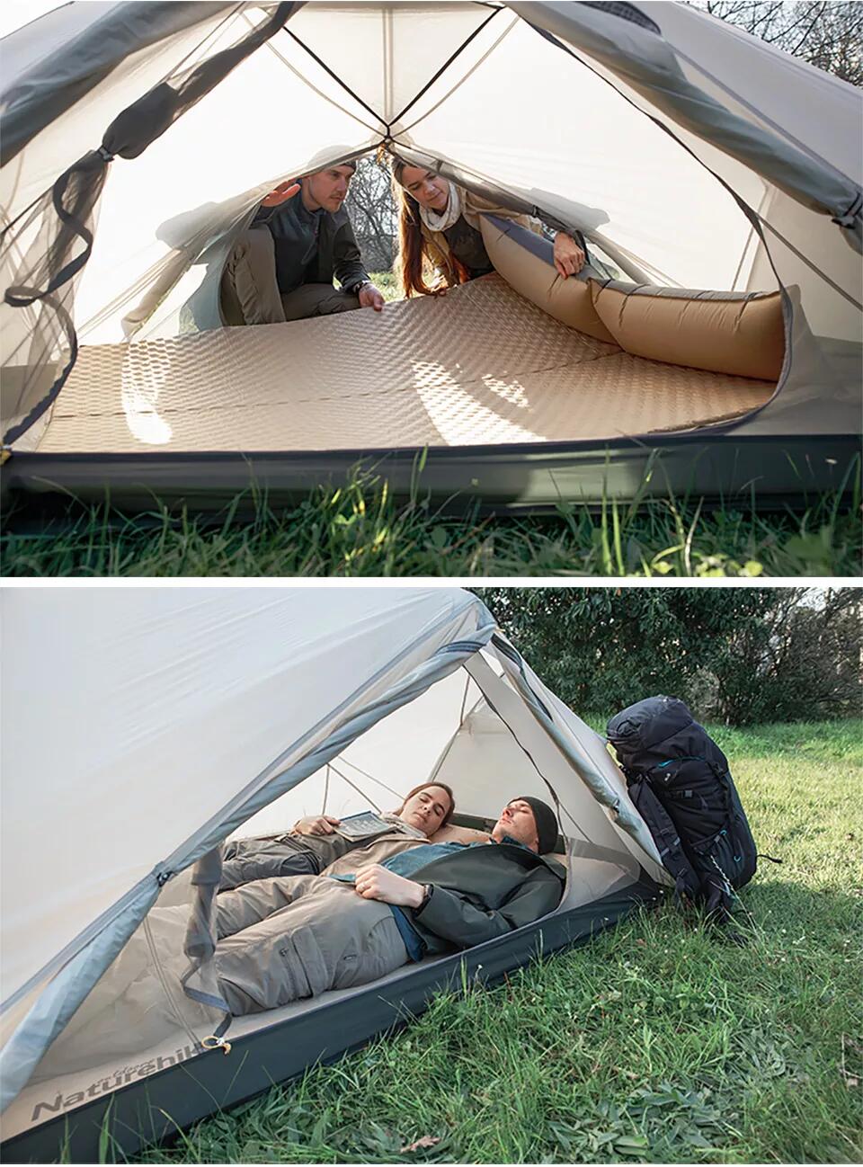 Naturehike couple inflatable mat with pillow 6/6