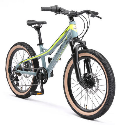 VTT 20" aluminium, vélo enfant 6 ans, semi-rigide, 21 vitesses, frein à disque