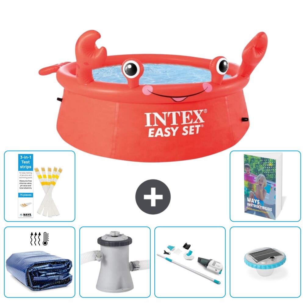 Easy Set Pool Rund - Krabbe - 183x51 cm - 7-teilig  S81 1/7