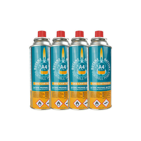 Gaskartusche - 4 Stück - Gasflaschen - Butangas - Nachfüllung - 227 g