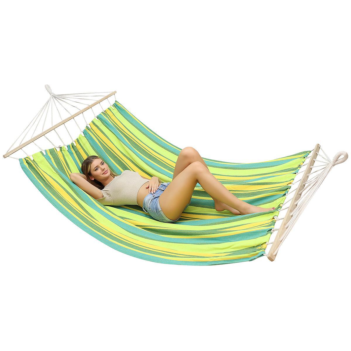 Hamak Enero Camp 2 osobowy 200X150CM z drążkiem 7/7