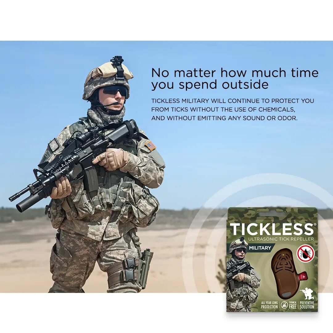 Kullancsriasztó Military, barna - Tickless 4/4