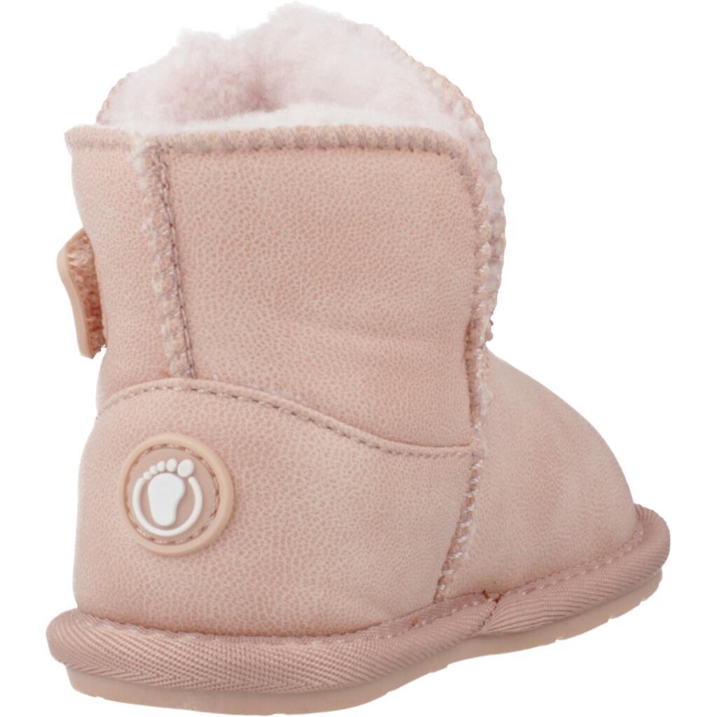 Botas de bebés estilo australianas con forro y diseño respetuoso Rosa 3/5
