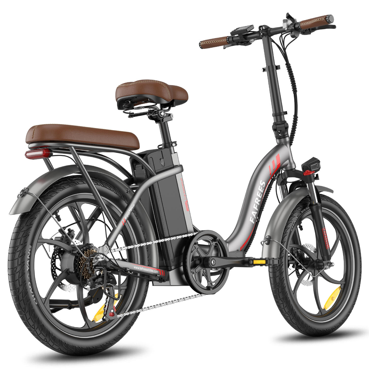 FAFREES F20+ Pro E-Bike für Erwachsene, 25-Ah-Akku mit großer Reichweite 3/7
