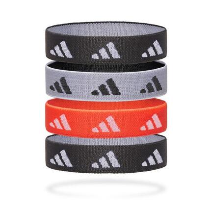 Élastiques pour cheveux Adidas - Noir, blanc, rouge solaire