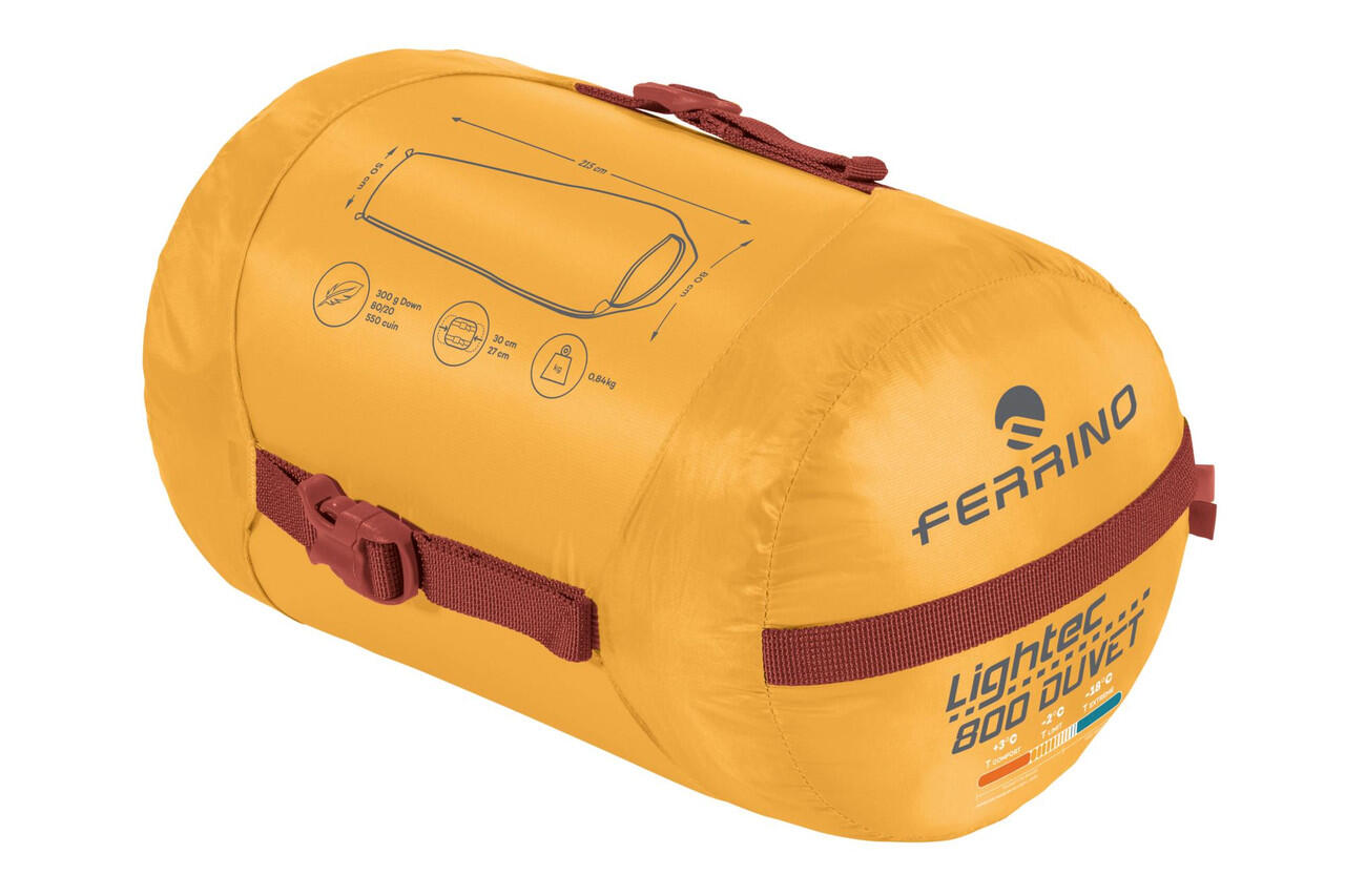 Saco de Dormir de Plumón Ferrino Lightec 800 Amarillo 5/5