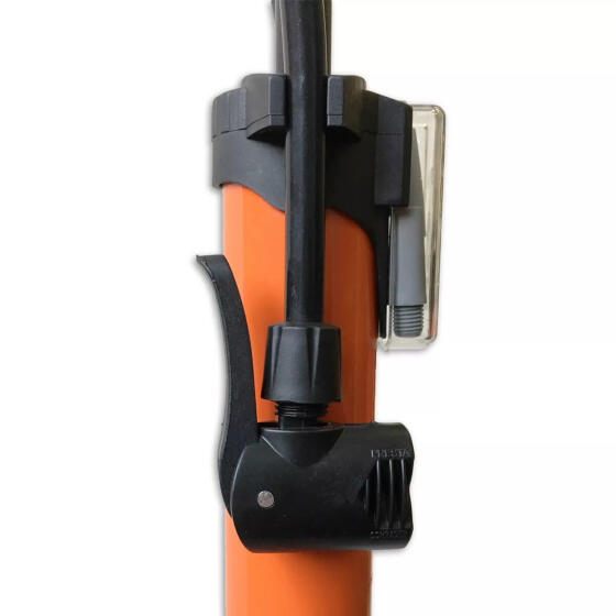 Bomba de bicicleta premium con manómetro - 6 bar naranja 3/5