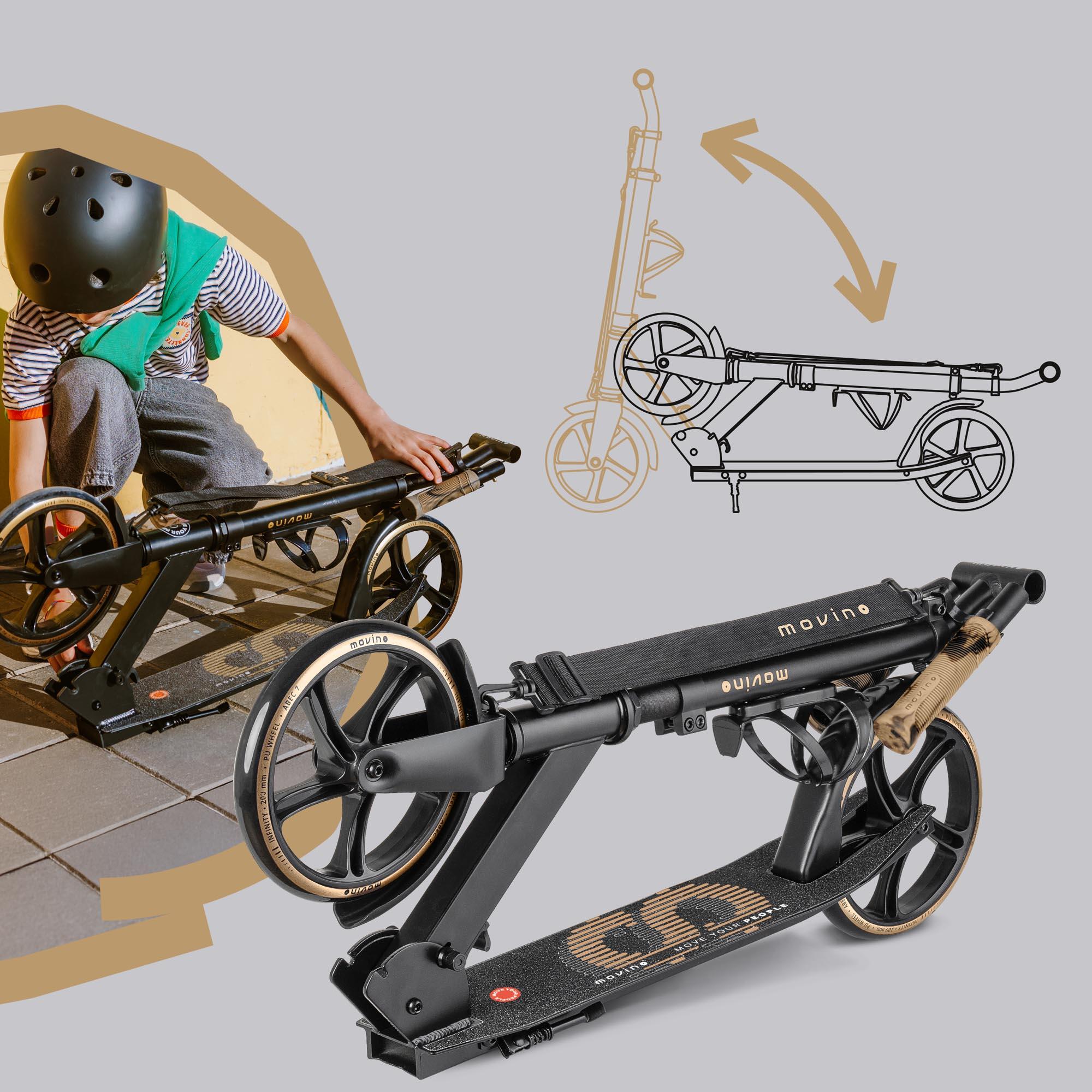 Patinete urbano para niños, jóvenes y adultos Movino Infinity Gold 4617 4/8