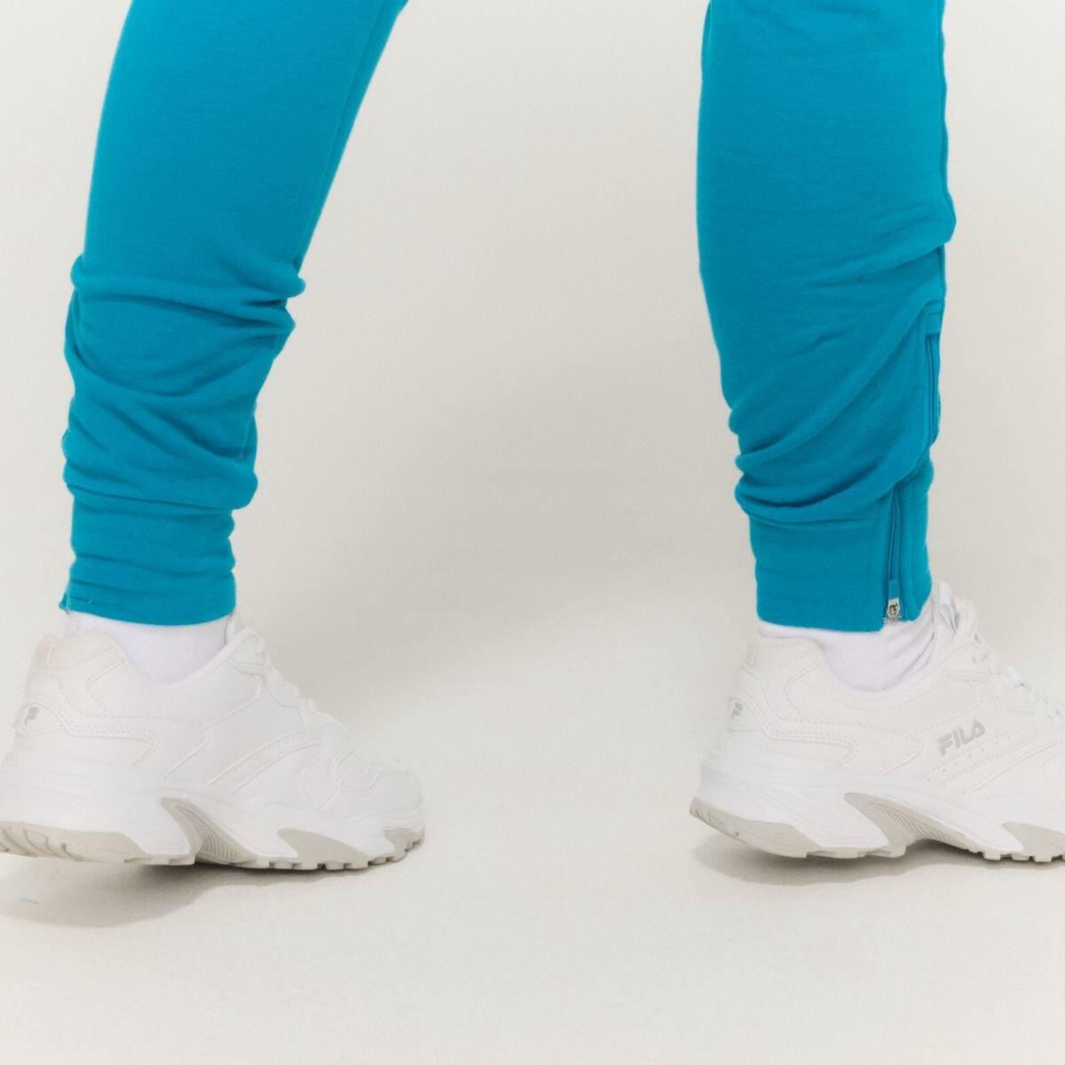 Donna fitness pantaloni della tuta vita alta Aquamarine Limitless 3/7