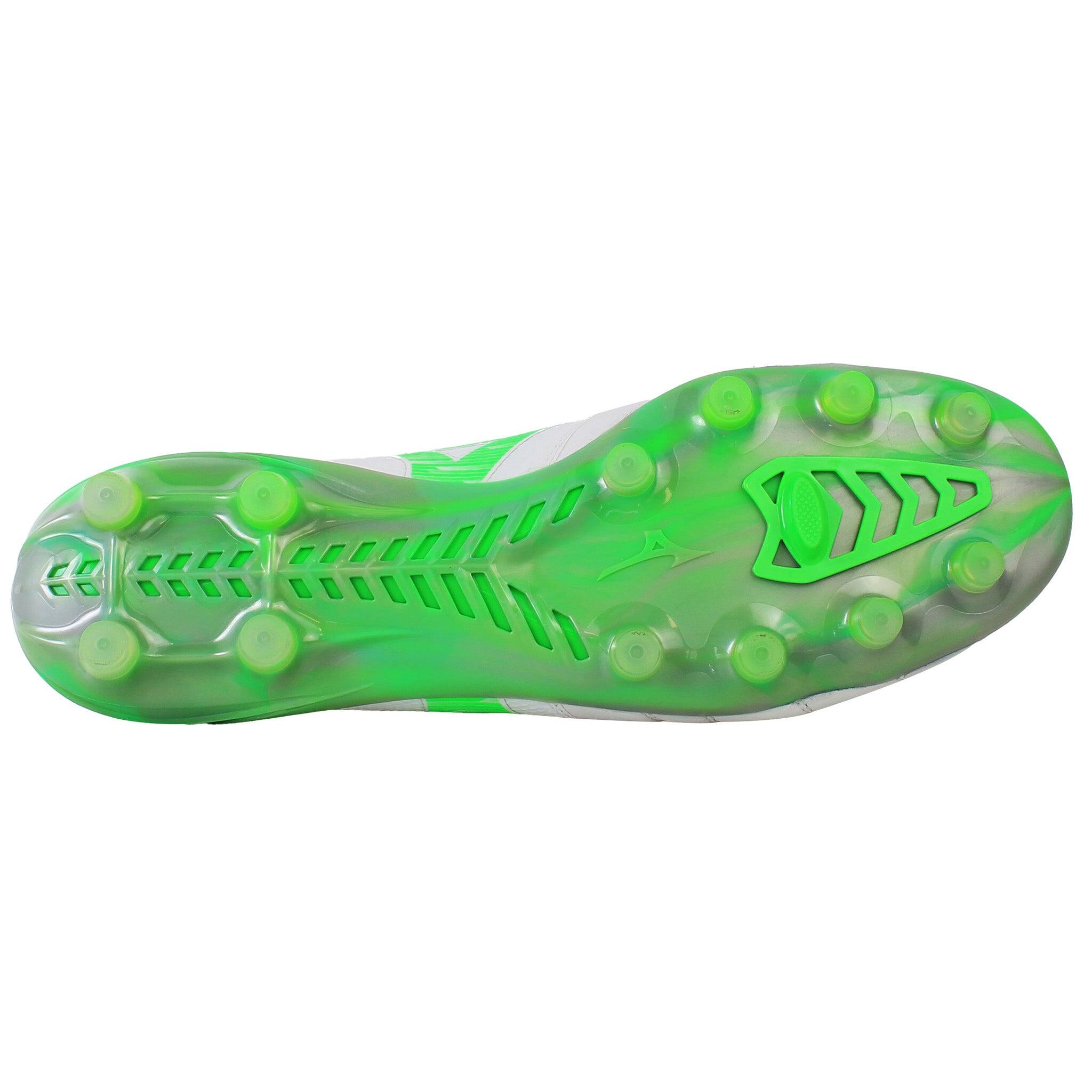 Crampons Mizuno Morelia Neo IV B Elite Blanc et vert 5/5