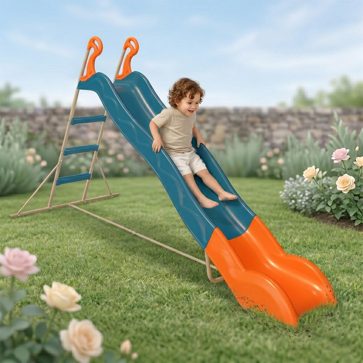 Toboggan LINOU Bleu-Orange TRIGANO 2,63 m. 3-12 ans. 6/7