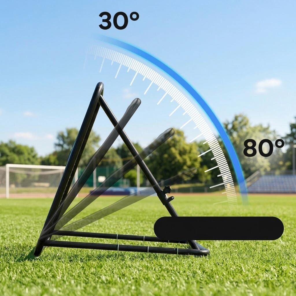 Fußball Rebounder stufenlos verstellbar – Training für Indoor & Outdoor Einsatz 4/7