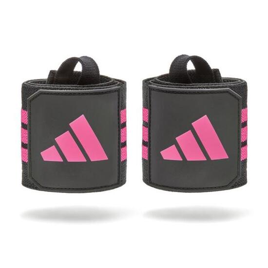 Bandages pour poignets Adidas - Noir/Rose