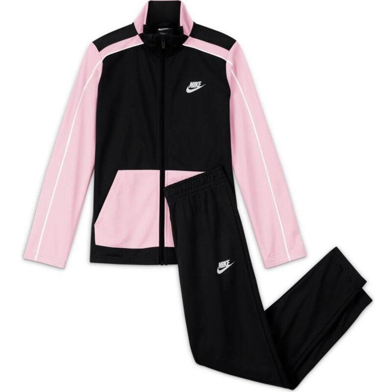 Dres dla dzieci Nike NSW Futura Poly Cuff TS czarno-różowy DH9661 011