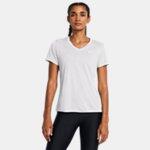 Maillot manches courtes Under Armour Tech Twist Gris Femme 5/5