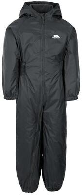 2058 Tuta Impermeabile Bambino Dark Grey - Imbottita Con Cappuccio
