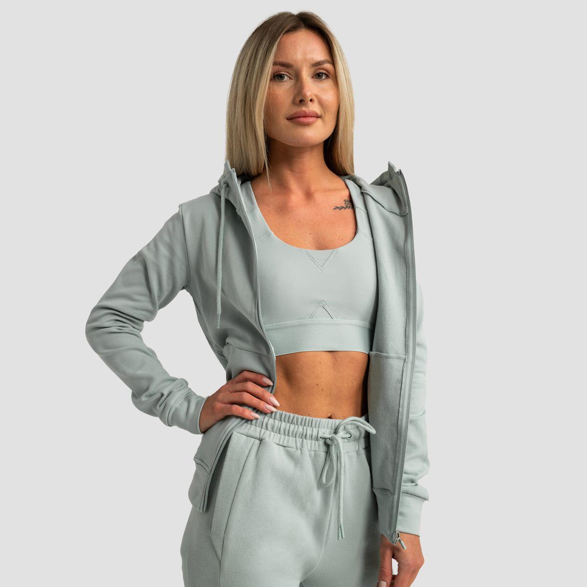 Felpa donna tempo libero con cappuccio verde Limitless 6/7