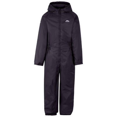 2058 Tuta Impermeabile Bambino Dark Grey - Imbottita Con Cappuccio