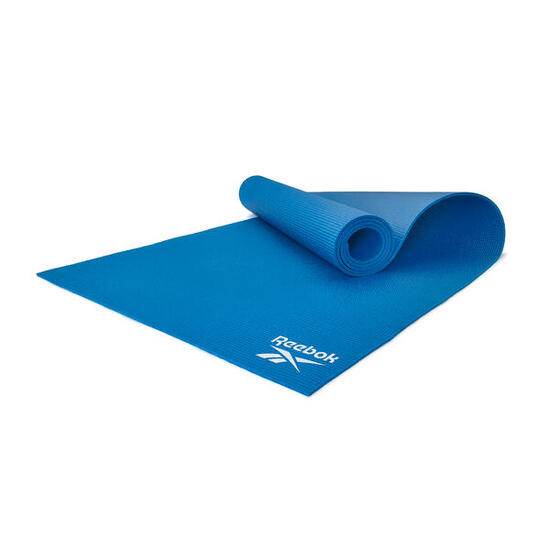 Tapis de yoga Reebok, 4 mm, bleu