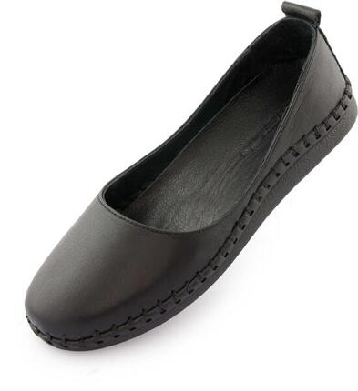 Ballerines Femme En Cuir Nell Noir