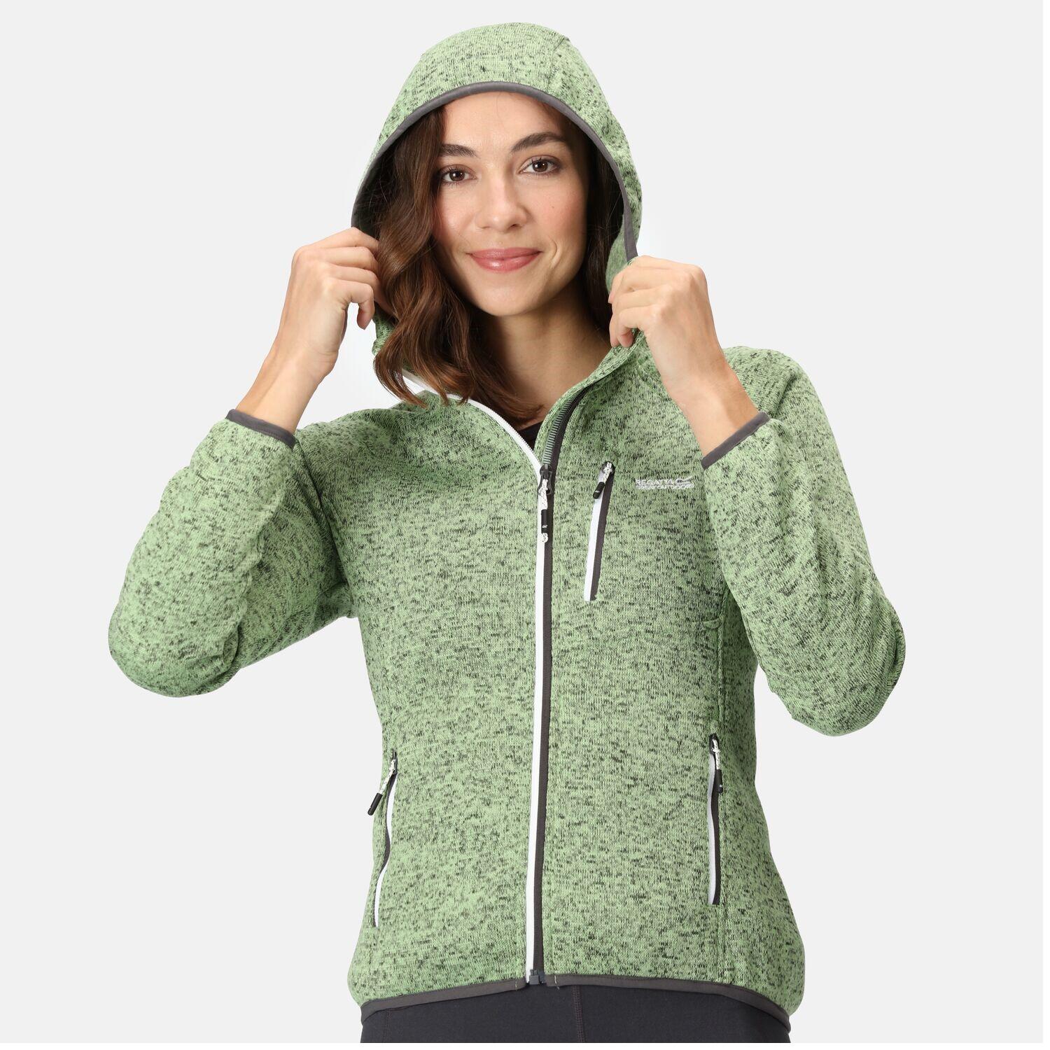 Regatta Hood Newhill Strickfleecejacke Damen mit Kapuze 2/6