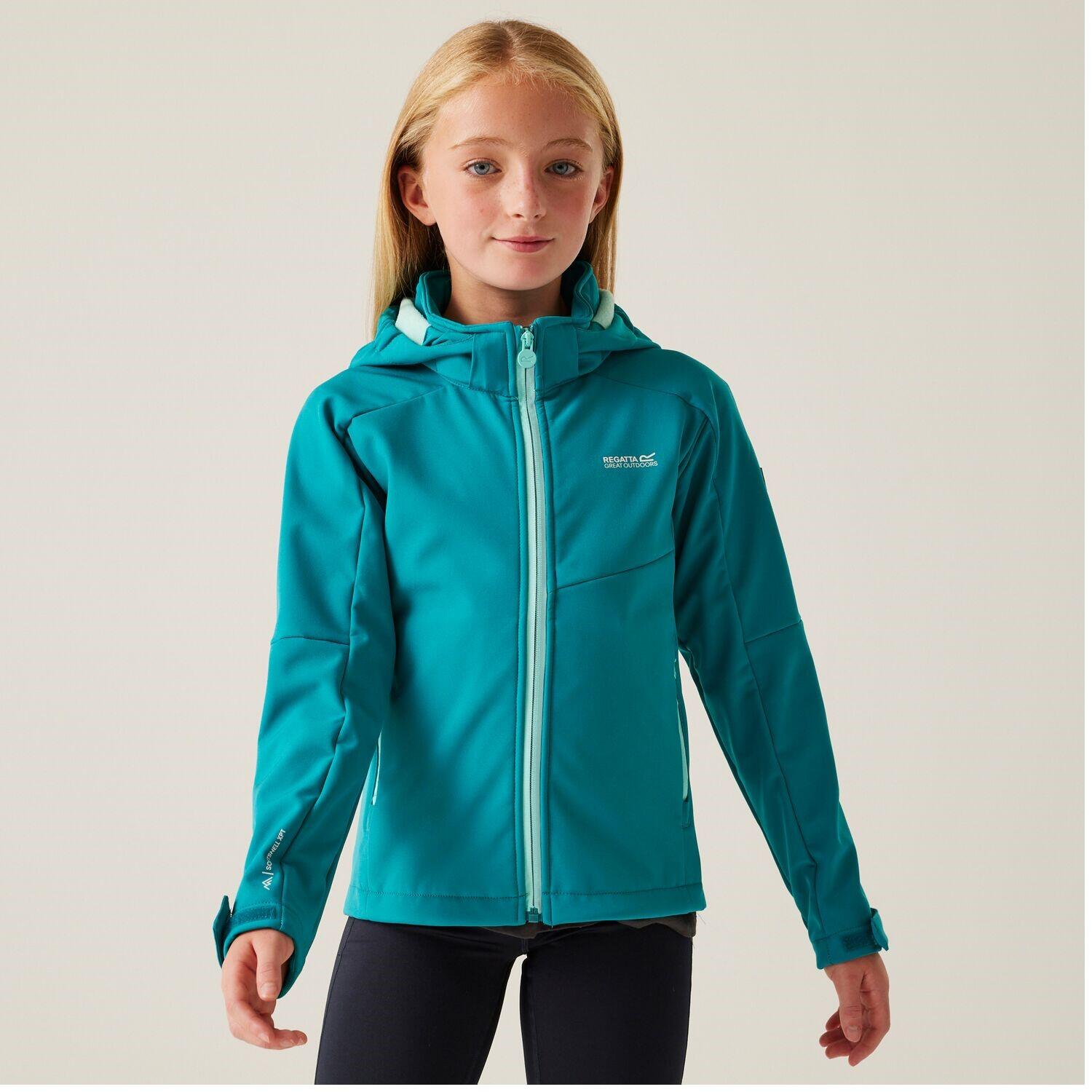 Regatta Acidity VIII Softshelljacke für Kinder mit Kapuze 2/7