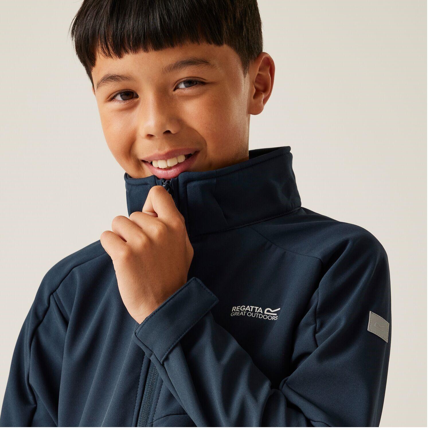 Regatta Acidity VIII Softshelljacke für Kinder mit Kapuze 2/7