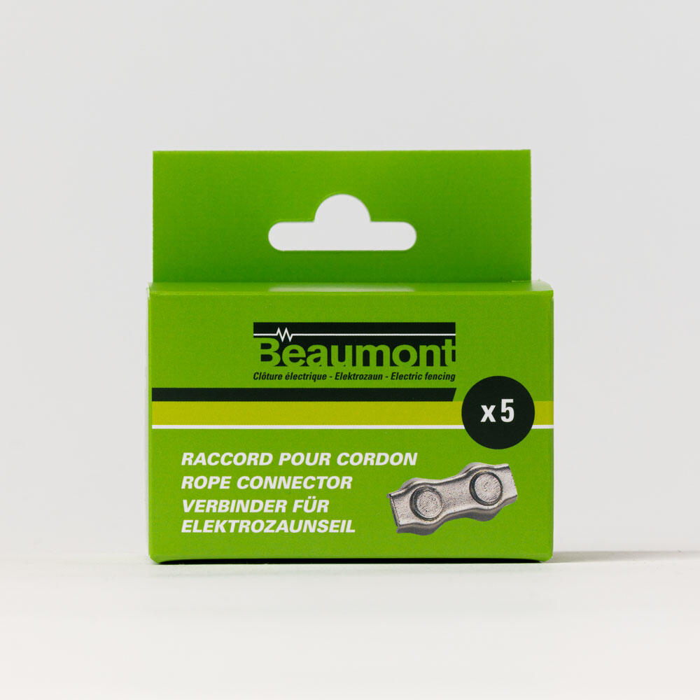 5 Raccords en acier pour cordons BEAUMONT 3/4