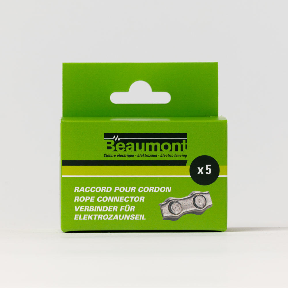 5 Raccords en aluminium pour cordons BEAUMONT 3/4