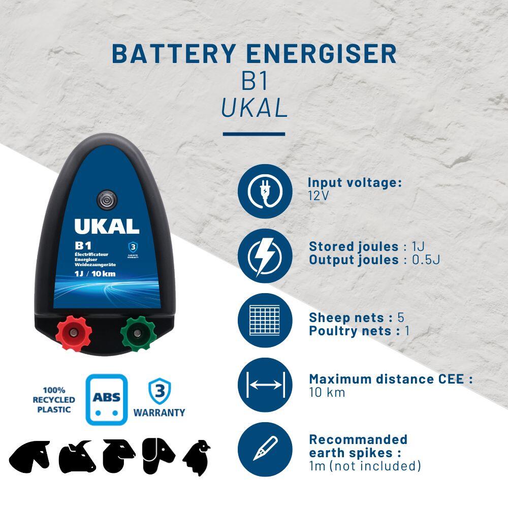 Battery post fence accessory Ukal B1 2/7