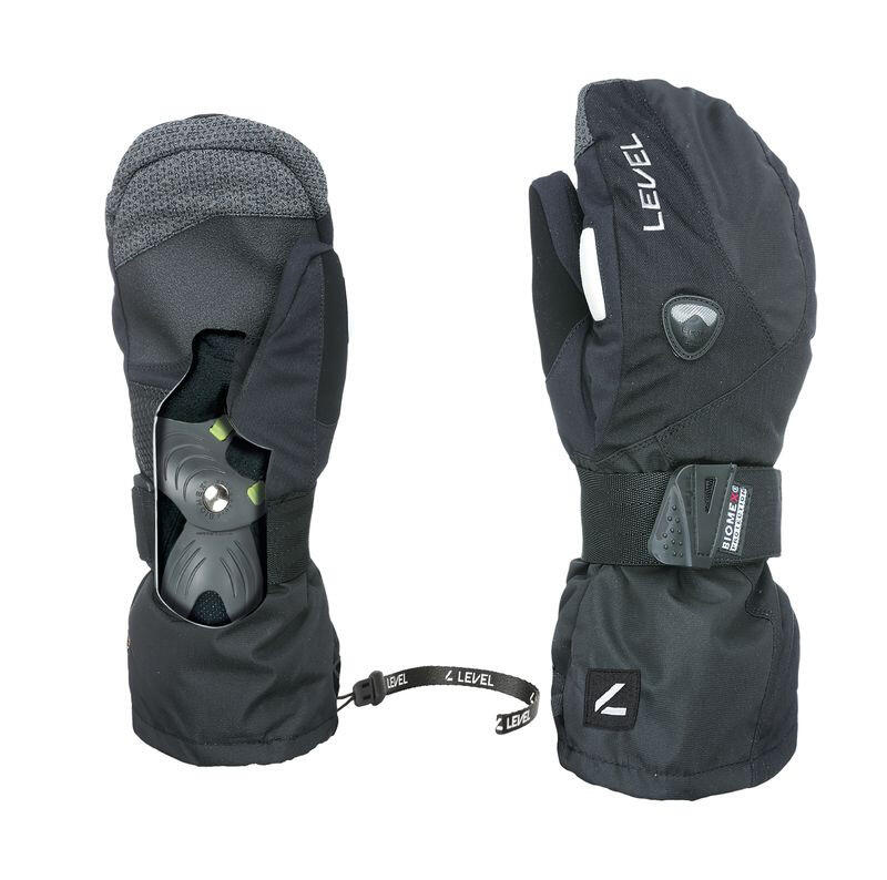 Bastones de esquí/snowboard Level Fly negros para hombre 2/7