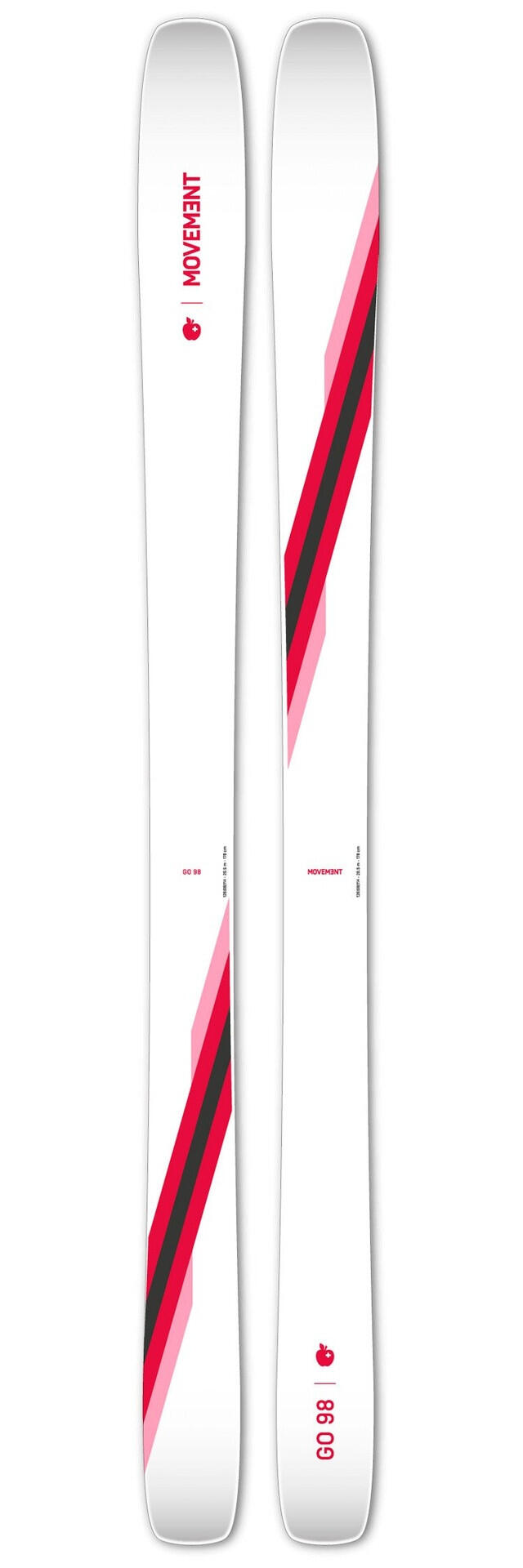 Sci freeride GO 98 WOMEN TI Ross/White 162 cm leggero 98 mm 7/7