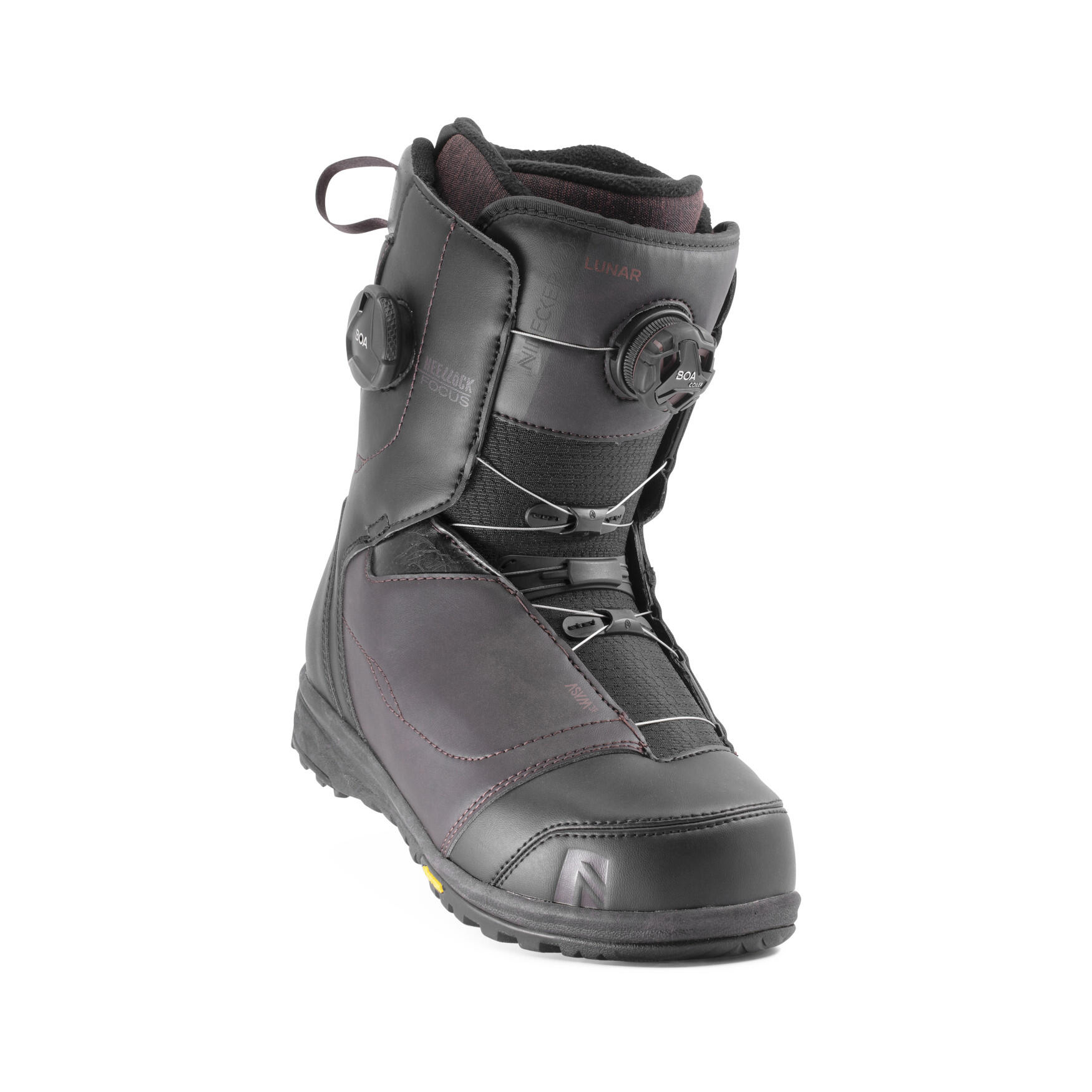 Snowboard Boots Nidecker Lunar Hlock Fcs Burgundy 2020 2/7