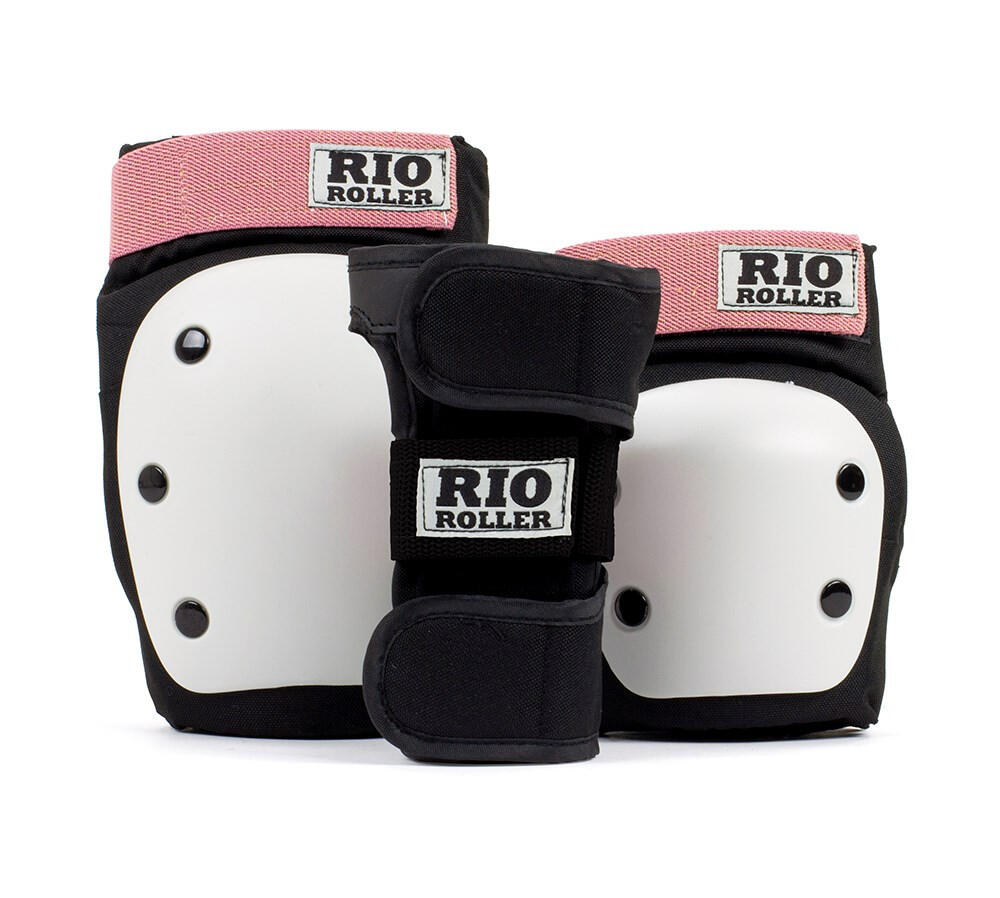Rio Roller Triple Set Protezioni 3pz - L - Black Rose Gold 4/7