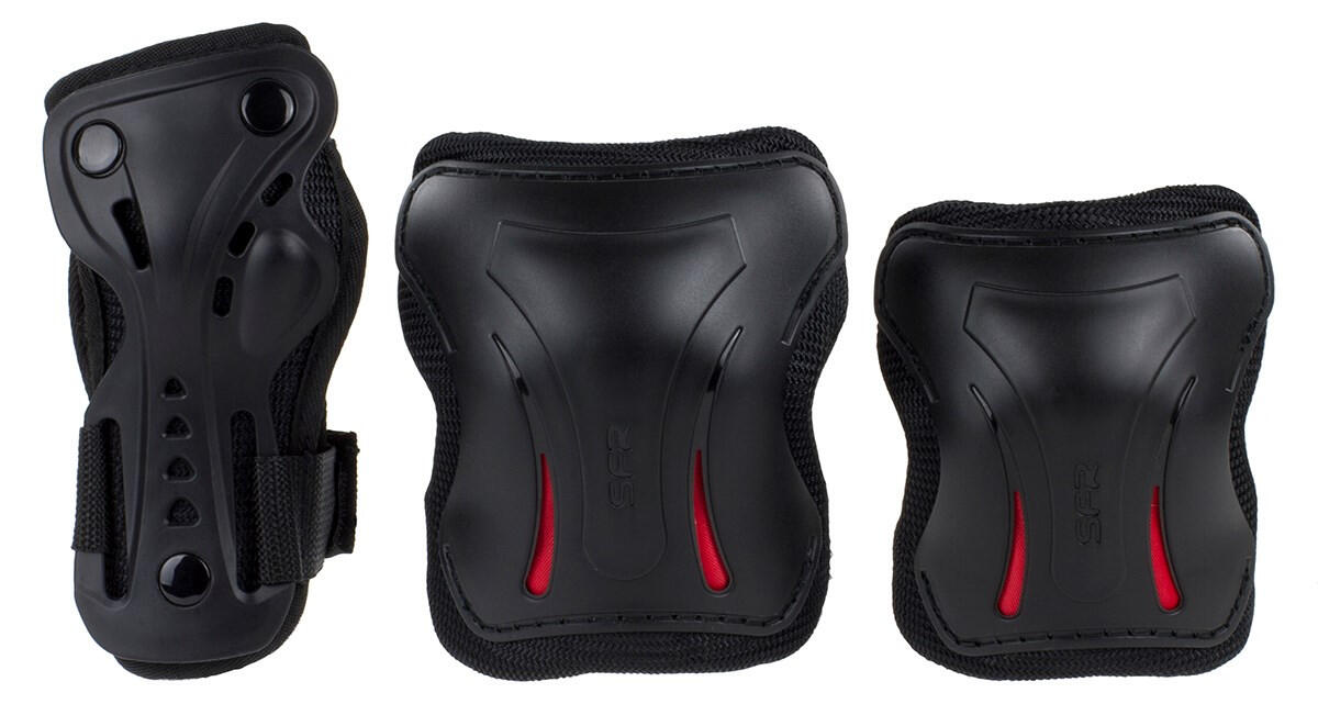 SFR Essentials Triple Pad Set Black (Junior)L 4/7