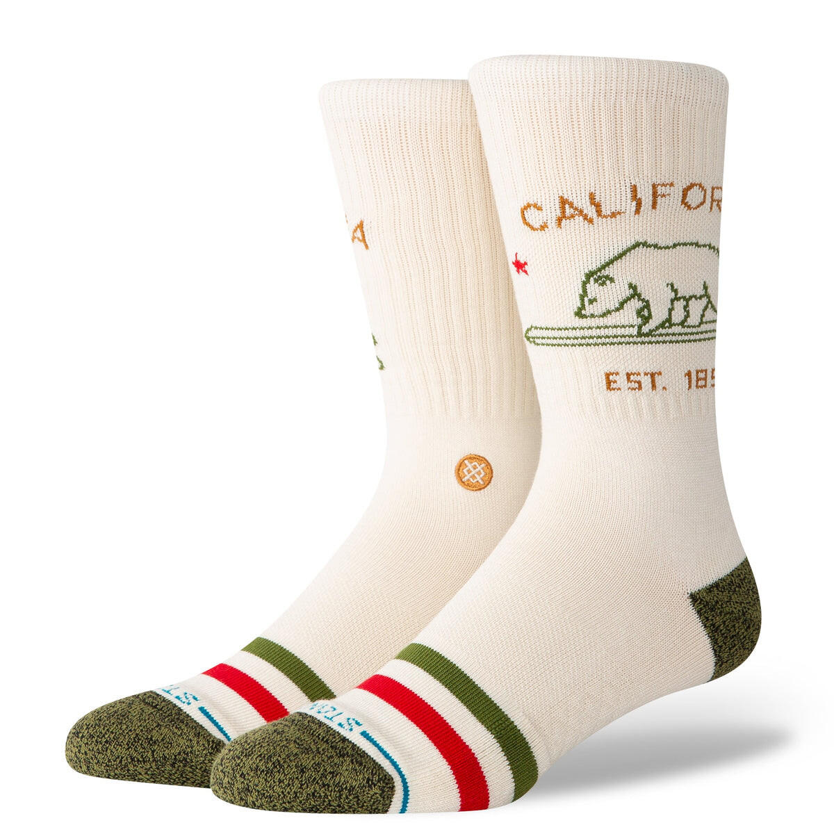 Stance California Republic 2 Socks White 4/7