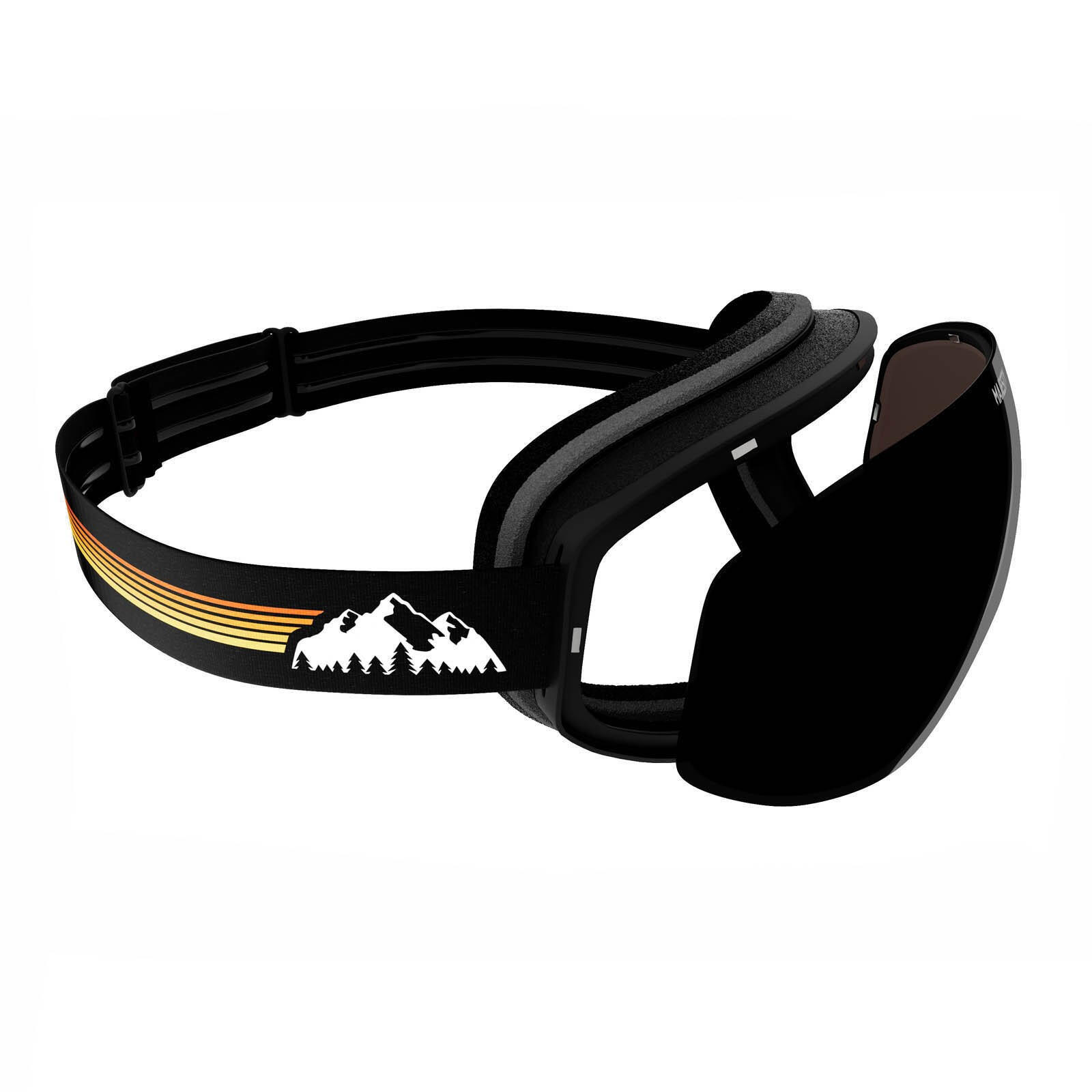 Gogle MAJESTY The Force Arc black/color/XENON HD rose revo + Black pearl 6/7