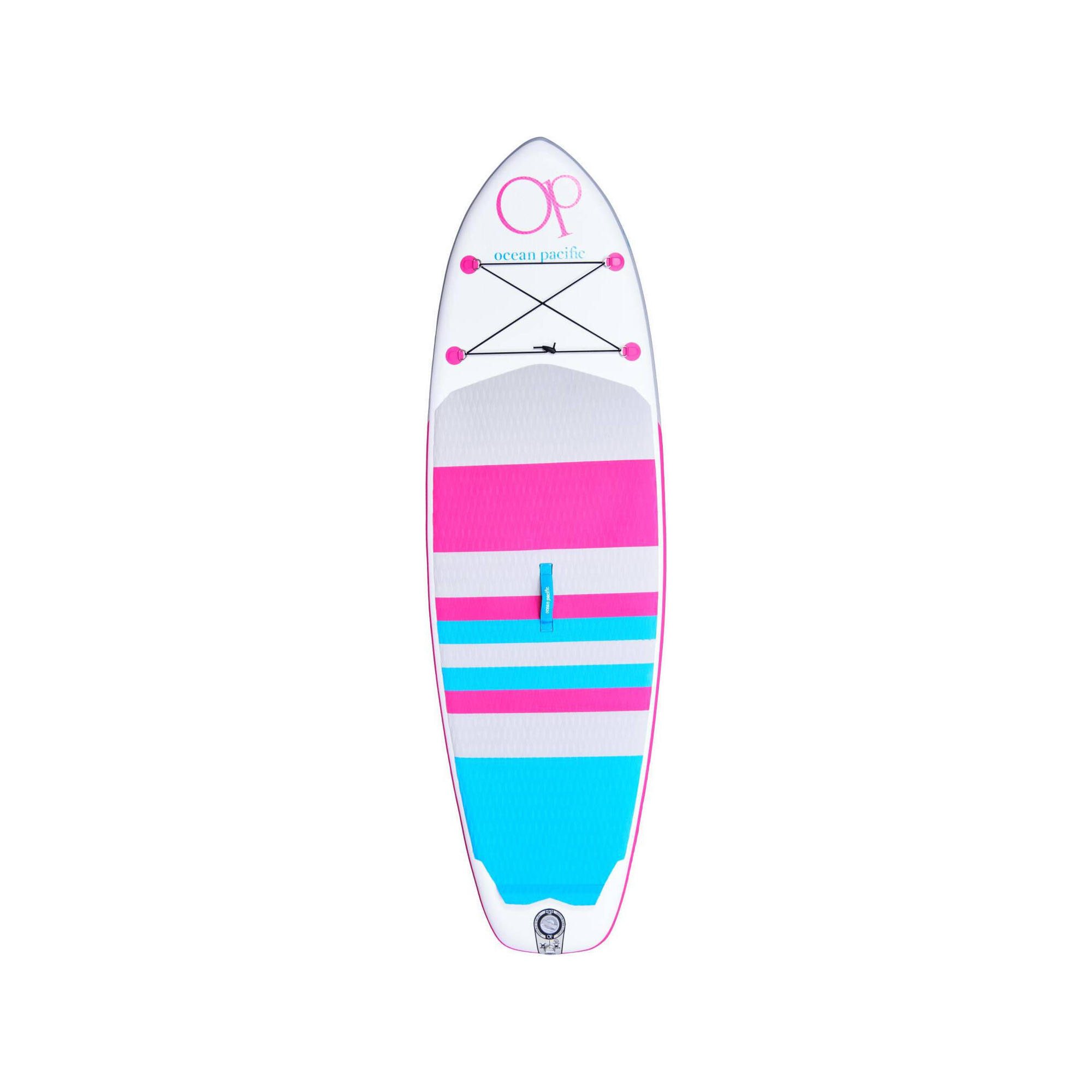Ocean Pacific Venice All Round 8'6 Placa SUP Gonflabil - Alb /Gri/Roz