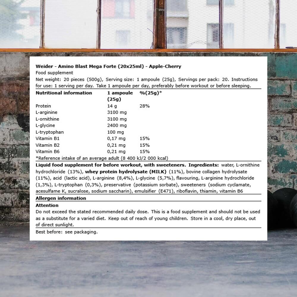 Amino Blast Mega Forte | Apfel-Kirsche 3/3