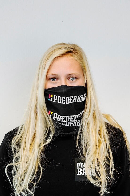 Cache-Cou Poederbaas Logo Noir 5/7