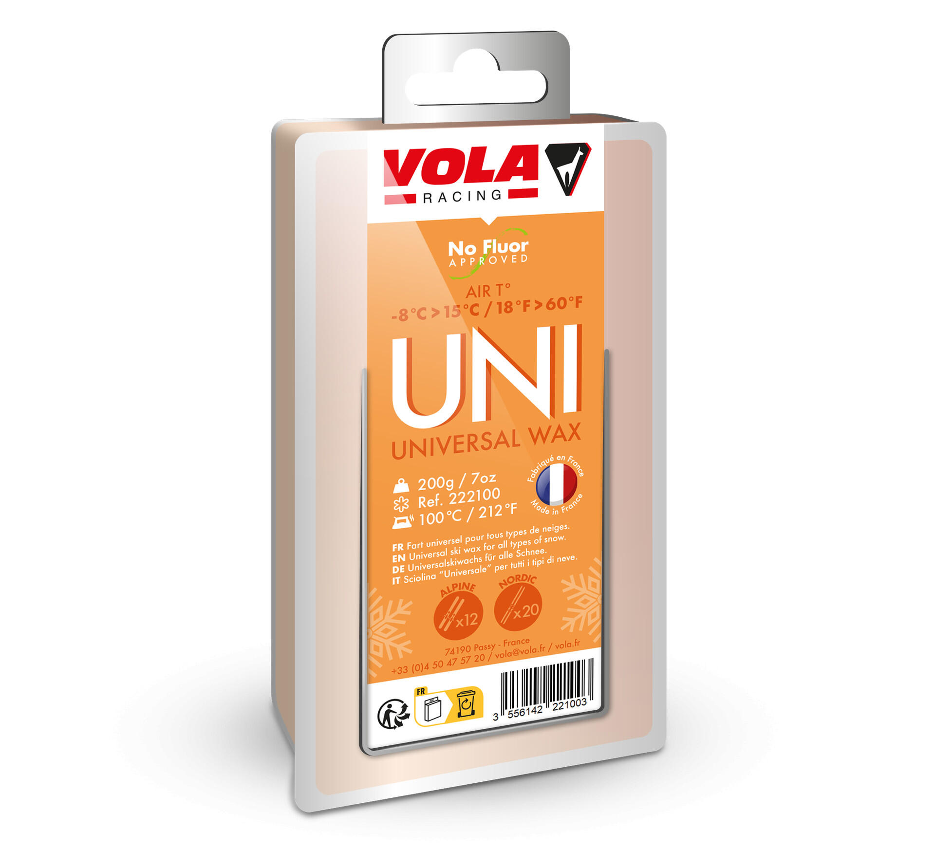 Fart de ski universel solide Vola 200 g 3/7