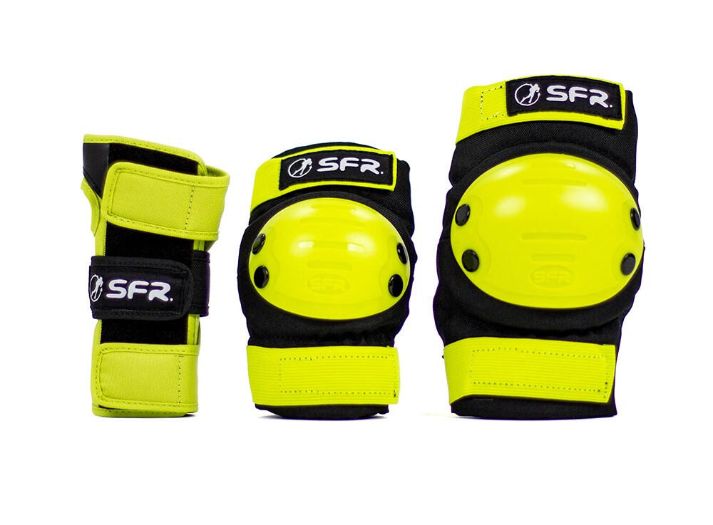 Protection Set Sfr Youth Ramp Black/Lime 2024 4/7