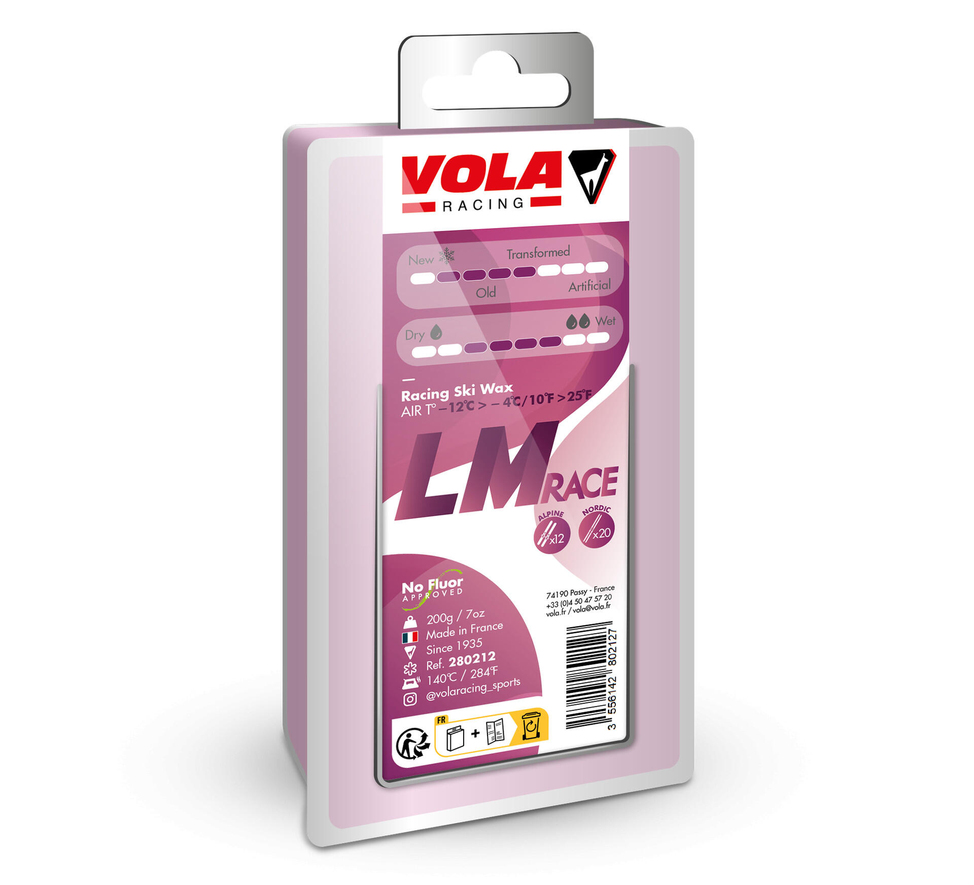 Cera para carreras de esquí Vola LMach 4/7