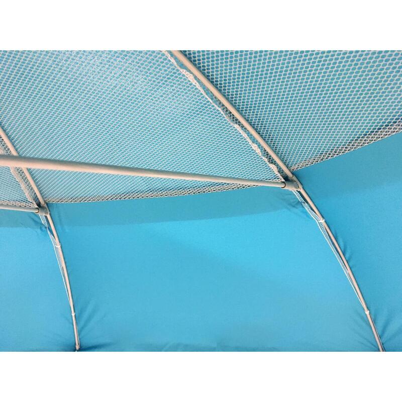 Umbrelă plajă Maui & Sons XL 220 cm, protecție UPF50+, rabatabilă